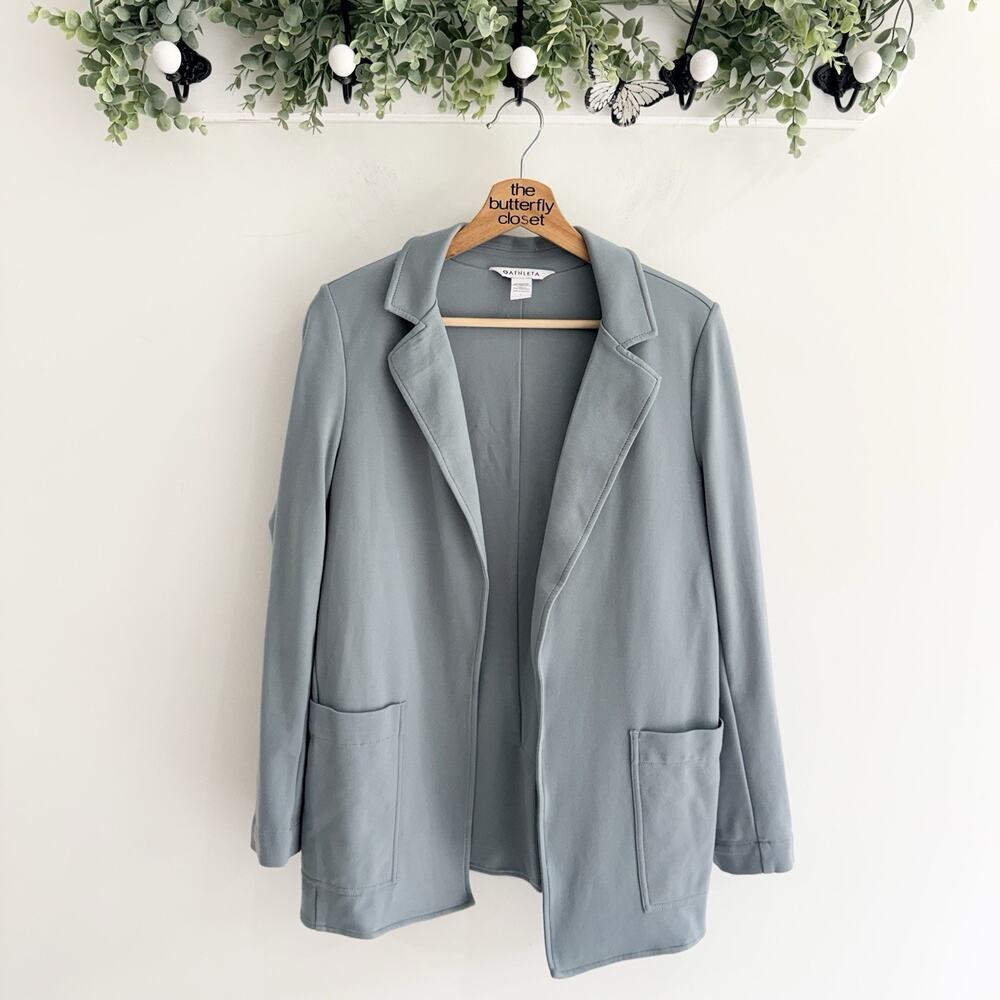 Athleta Eastbound Blazer Soft Sweatshirt Knit Jacket Womens Size 6 C 5021